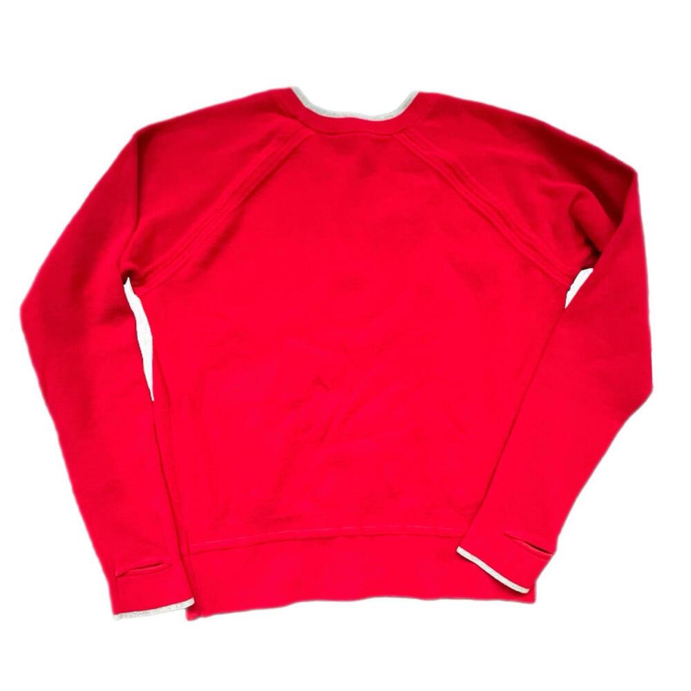 Athleta Cotton Crew Neck Red Pullover Sweater - Small - Picture 3 of 6